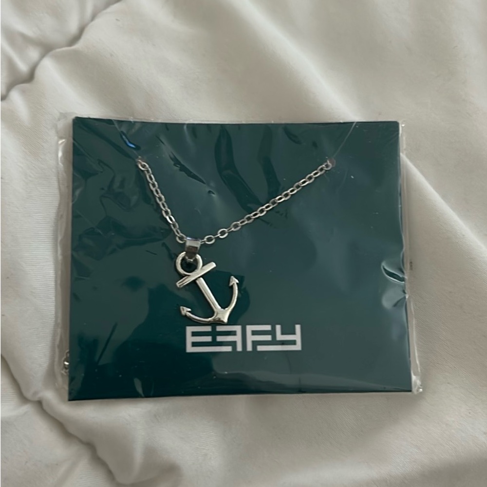 Effy Silver Anchor Necklace